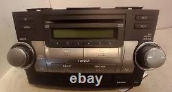 11-12 Toyota Highlander AM FM CD Player Radio Receiver Face ID AD1821 OEM LKQ