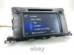 19 TOYOTA Highlander GPS NAVIGATION RADIO Touchscreen Entune Premium apps OEM