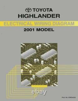 2001 Toyota Highlander Wiring Diagrams Schematics Layout Factory OEM