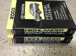2003 TOYOTA HIGHLANDER SUV TRUCK Service Shop Repair Manual Set OEM