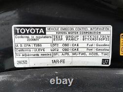 2008 2009 2010 Toyota Highlander Hood OEM Used Black