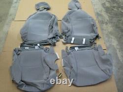 2008-2010 Toyota Highlander OEM cloth seat cover set gray ft only