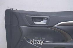 2014 15 16 Toyota Highlander OEM BLACK FRONT PASSENGER DOOR PANEL 67610-0E611-C2