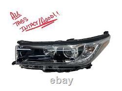 2017 2018 2019 TOYOTA HIGHLANDER LH DRIVER SIDE HALOGEN WithLED HEADLIGHT OEM