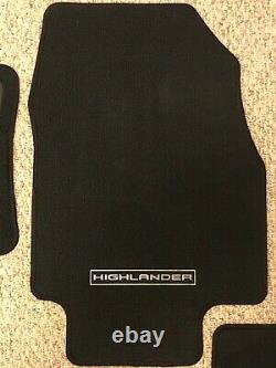 2020-2021 Toyota Highlander OEM Carpet Floor Mat Set (4pc) Black PT926-48200-20