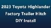 2023 Highlander Trailer Hitch Install W Kick Sensor