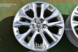 20 Toyota Highlander Limited OEM Factory Platinum Clad Wheels 4260D0E030 2021