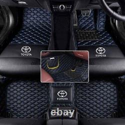 For 1996-2024 Toyota all-weather waterproof and anti slip PU leather floor mat