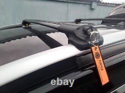 For Toyota HIGHLANDER (XU40) SUV 2008-2013 Roof Rack Cross Bar Black Set