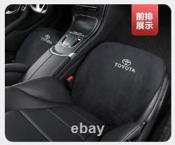 For-Toyota-Highlander / Kluger luxury Flannel leather car seat cover-7PCS