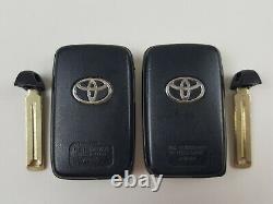 Lot Of 2 Original Toyota Highlander 08-13 Fob Smart Key Less Entry Remote Uncut