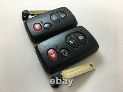 Lot Of 2 Toyota Highlander 08-13 Smart Key Less Entry Remote Uncut Insert Insert