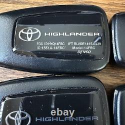 Lot Of 5 2019-21 Toyota Highlander Oem Smart Key Remote Fob Hyq14fbc Unlocked