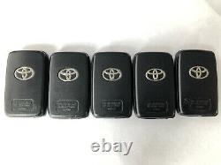 Lot Of 5 Toyota Highlander Keyless 4 Buttons Remotes Hyq14aab Factory Oem