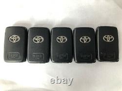 Lot Of 5 Toyota Highlander Keyless 4 Buttons Remotes Hyq14aab Factory Oem