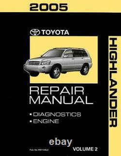 OEM Repair Maintenance Shop Manual Bound Toyota Highlander Volume 2 Of 3 2005