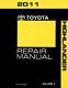OEM Repair Maintenance Shop Manual Bound Toyota Highlander Volume 4 Of 6 2011