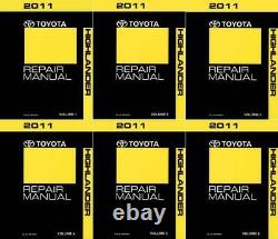 OEM Repair Maintenance Shop Manual Bound for Toyota Highlander Complete Set 2011