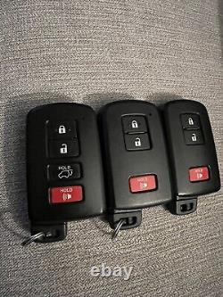 Oem Lot Of 3 Toyota Smart Keyless Remote Key Fits Toyota Rav4 Highlander Tacoma