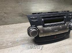 Oem Toyota Highlander 2011-13 Dash Am Fm Radio CD Player Receiver Id# Ad1821