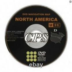 Only 2011 2012 2013 Toyota Highlander & Hybrid Navigation DVD U96 Map U. S Canada