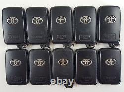 Original Lot Of 10 Toyota Highlander 07-14 Oem Smart Key Less Entry Remote Fob