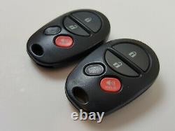 Original Lot Of 2 Toyota Highlander 08-13 Key Less Entry Remote Oem Fob Alarm Us