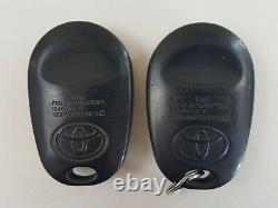 Original Lot Of 2 Toyota Highlander 08-13 Oem Key Less Entry Remote Fob Alarm Us