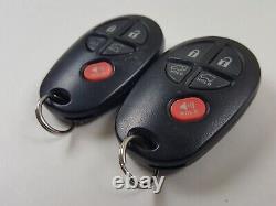 Original Lot Of 2 Toyota Highlander 10-13 Oem Key Less Entry Remote Fob Hatch Us