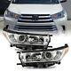 PairFactory Style Projector Headlights For 2017-2019 Toyota Highlander LE XLE