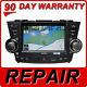 REPAIR YOUR 2008 2013 Toyota Highlander OEM Navigation GPS Screen Repair ONLY