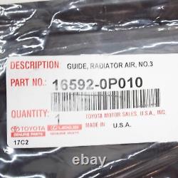 TOYOTA Highlander XU70 Lower Radiator Air Guide 16592-0P010 2020 NEW GENUINE