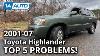 Top 5 Problems Toyota Highlander Suv 1st Generation 2001 07