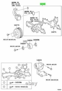 Toyota Genuine OEM Engine Water Pump 2GR-FE Avalom Camry Highlander Kluger V