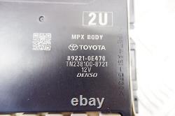 Toyota Highlander 2021 Rhd 2.5hybrid Mpx Module + Fuse Box 89221-0e470 Oem