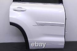 Toyota Highlander Limited 14 19 Rear Passenger Door Assembly Oem White 070
