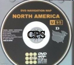U95 Update For 2011 2012 2013 Toyota Highlander Navigation DVD U. S Canada Map
